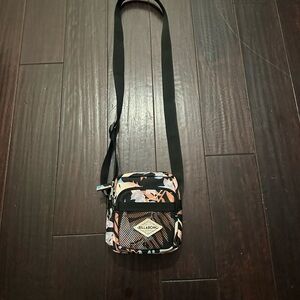 Billabong Black and Floral Men's Messenger Bag